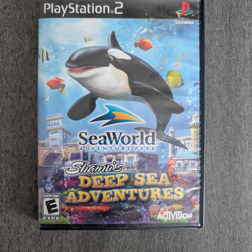 PS2 PlayStation 2 SeaWorld Shamu's Deep Sea Adventures Video Game 🎮